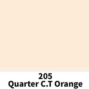 [LEE Filters] 리필터 LR 206 Quarter CT ORANGE (CTO) 4600K (60x60cm)